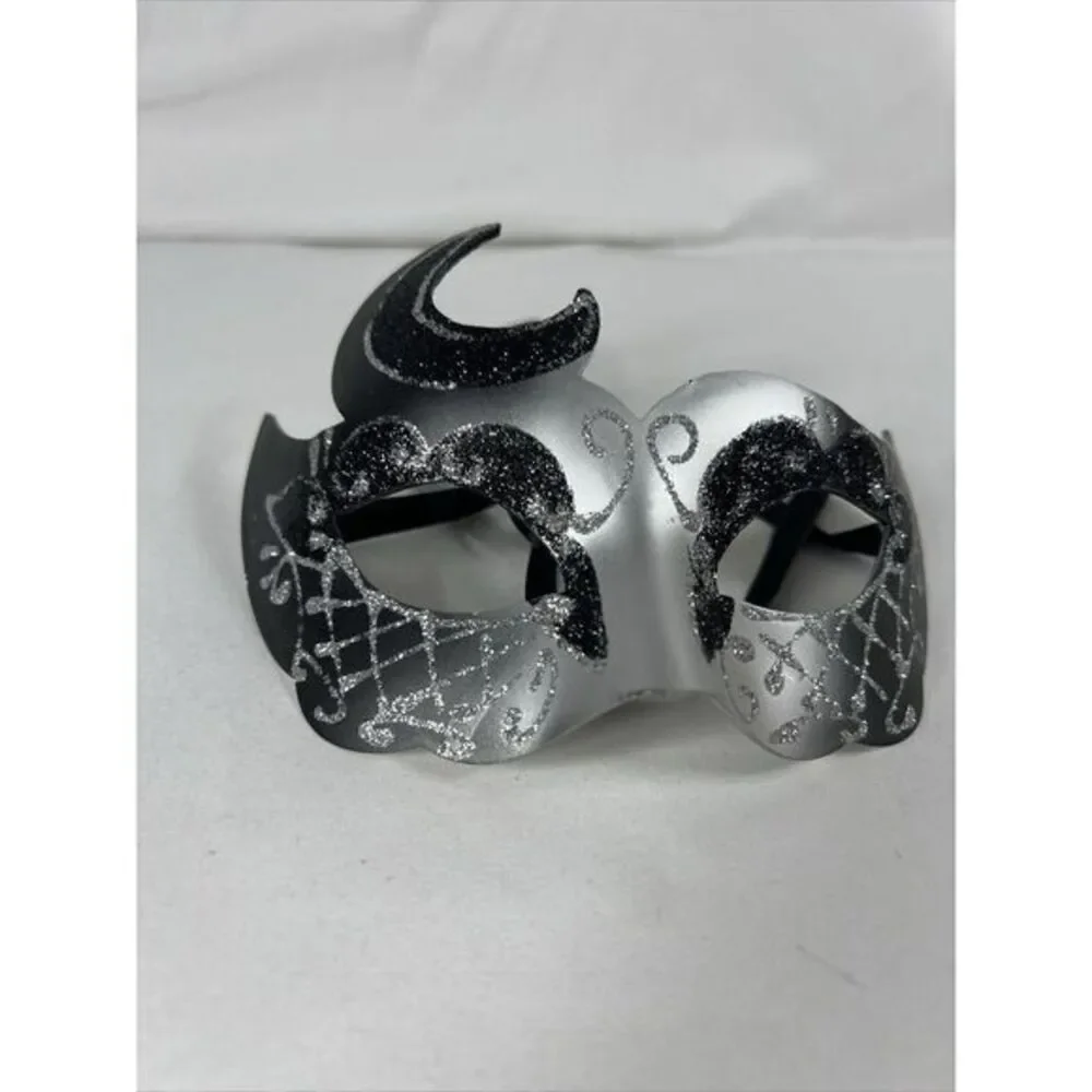 Black Classical Venetian Masquerade Mask Party Prom Mardi Gras Halloween Costume